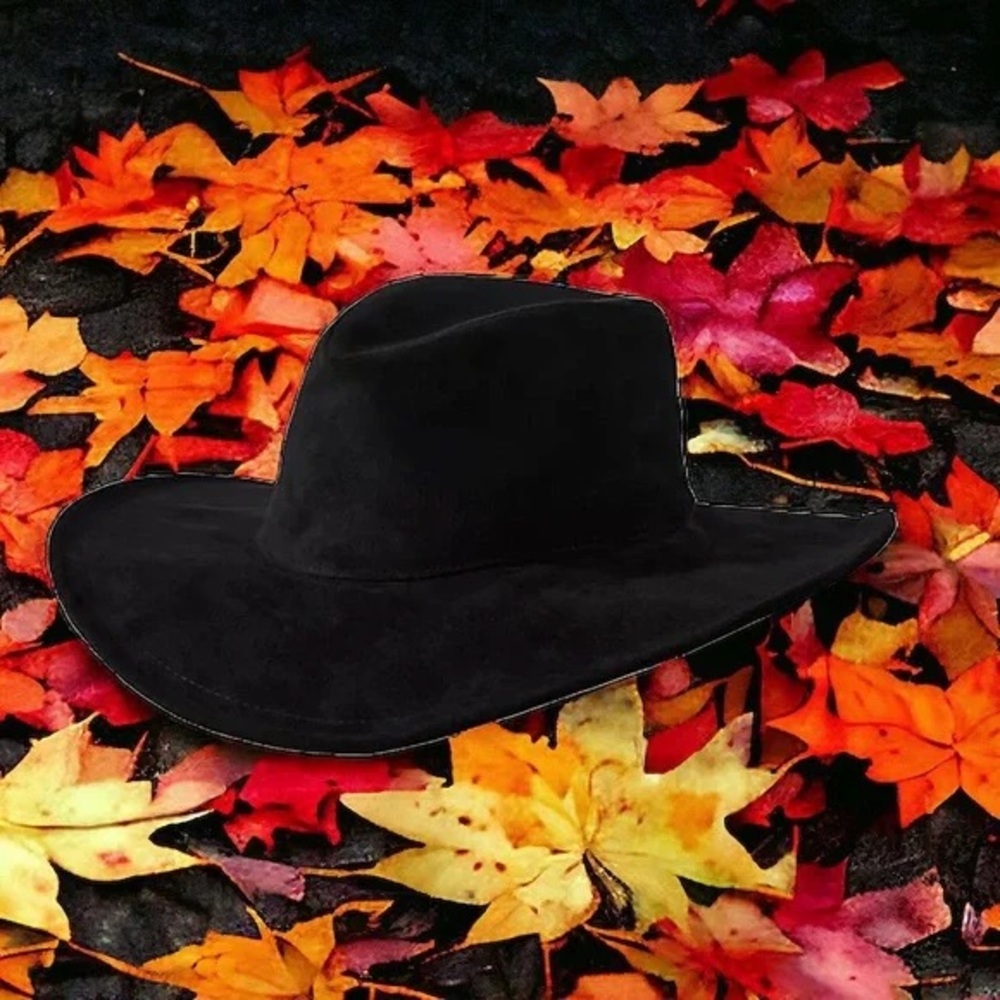 San Diego Hat Co. | Anthropologie Faux Suede Fedora Black - Picture 5 of 5